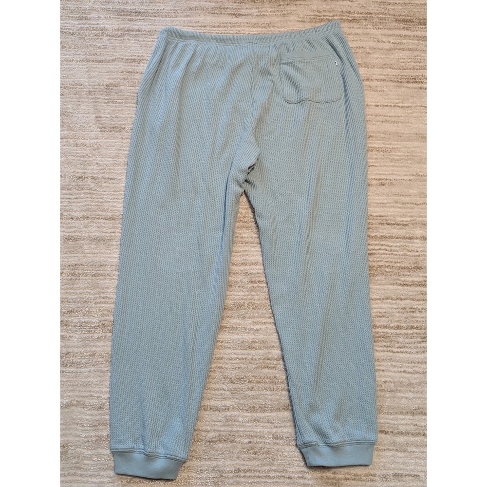 Aerie Lounge Set Womens Sz XL 2 Pc Waffle Knit Hoodie & Joggers Blue Comfort - Picture 9 of 11